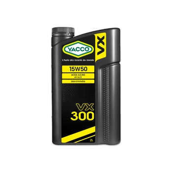 Ulei de motor YACCO VX 300 SAE 15W-50 - 5 L Ulei de motor YACCO VX 300 SAE 15W-50 - 5 L