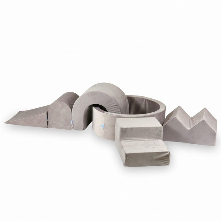 Habszivacs játszótér kerek medencével 90x30, 5 elem, lila