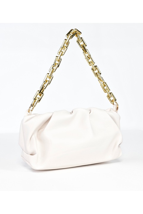 Geanta dama Emily Westwood, De umar, Alb, EWH-1026-B, 27x7.5x14 cm