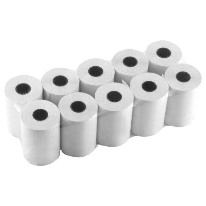 Rolka termica pentru casa fiscala 57x20mm, set 10 bucati, APAK
