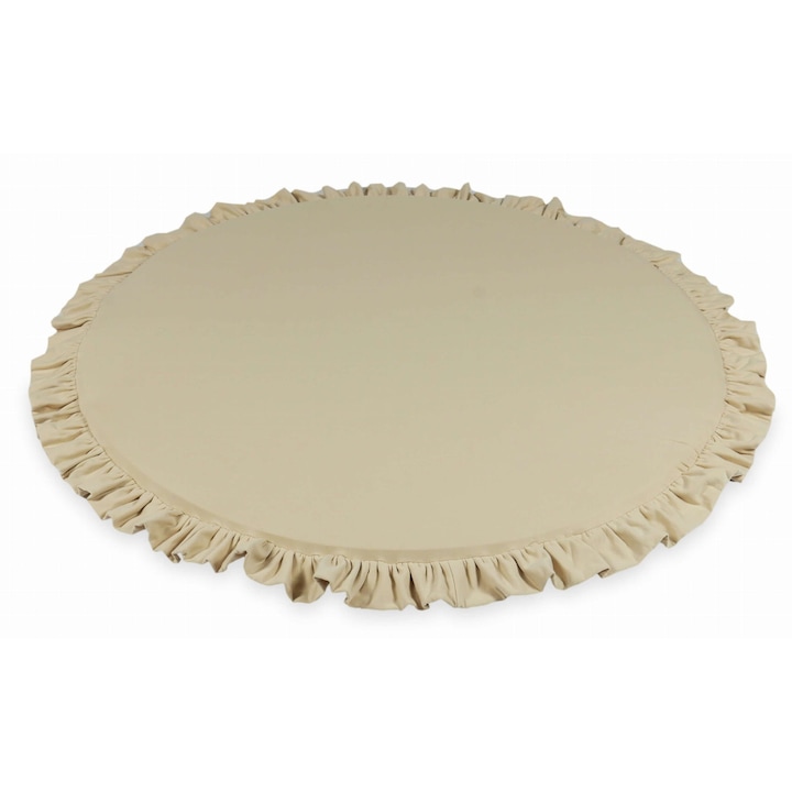 Детска постелка за игра, mimii, 160 см, бежова, изработена от мека пяна, със свалящ се калъф