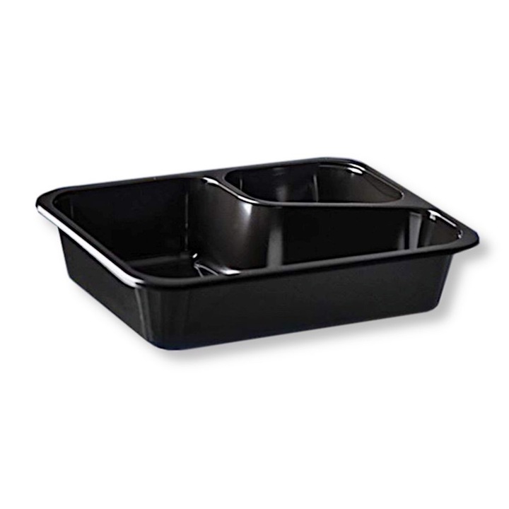 Set caserole alimentare, Guillin, set 80 buc, 800/200 ml, 228x178x45mm, PP, negru