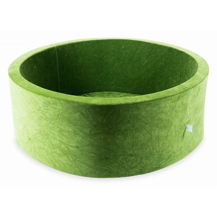 Gyerekmedence, mimii, 110x40cm, bársonyosan puha, labdák nélkül, olívazöld