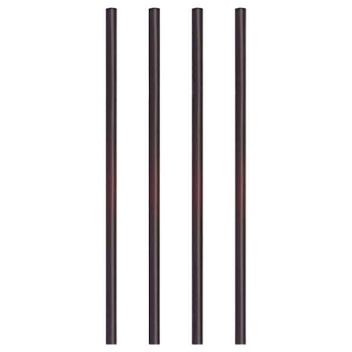 Коктейлни сламки Papstar, 22см, 7мм, 500 броя, черни