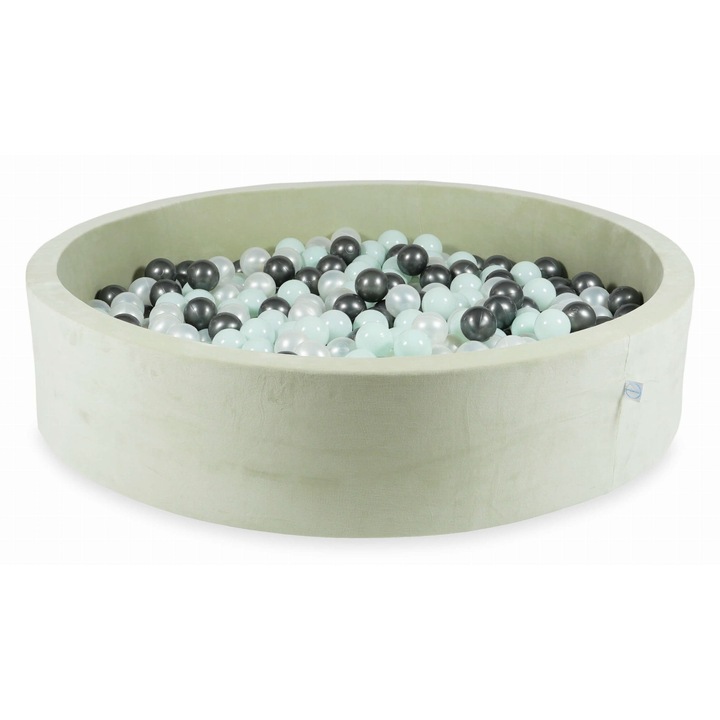 Labdamedence, mimii, 130x30cm, 600 gyöngygolyó, jasnomietowe, metál grafit