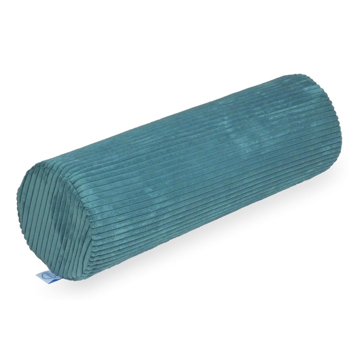 Rola medie pentru canapea mimii catifea albastru 21x68cm