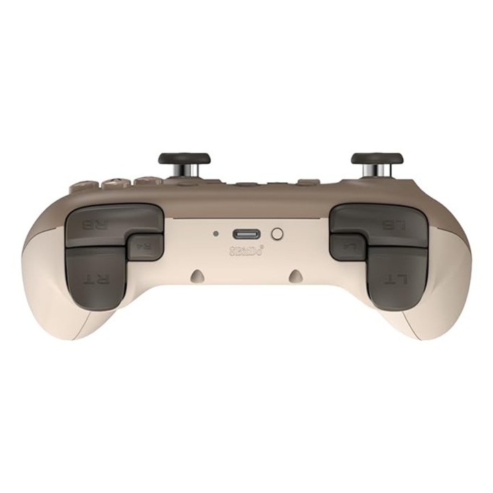 Controler gaming, 8Bitdo Ultimate 2C, compatibil Switch, maro/bej