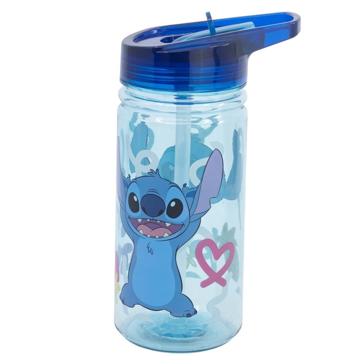 Disney Stitch palack, 475 ml, többszínű, BPA-mentes