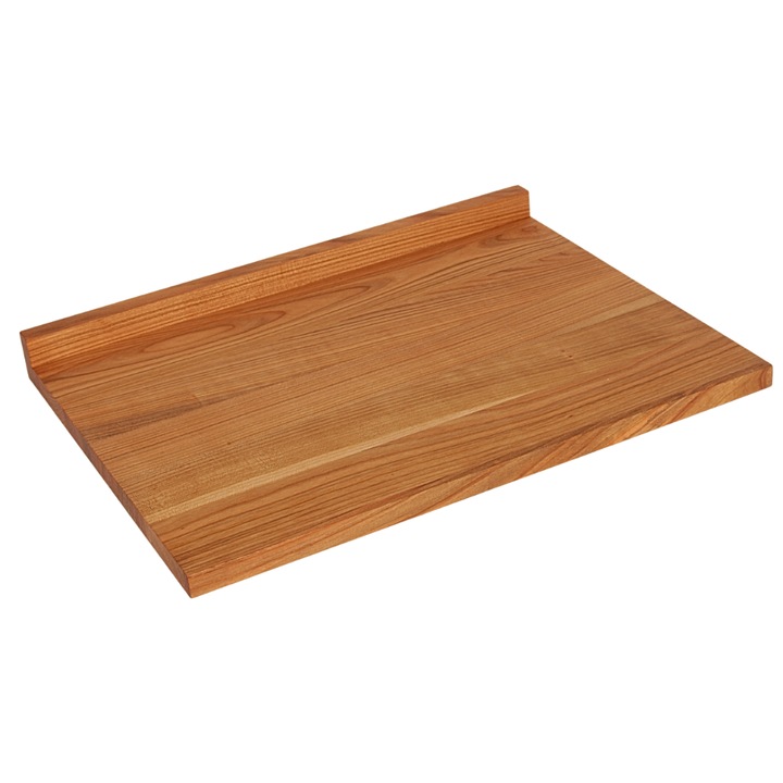 Placa de patiserie, Tocator de bucatarie din lemn de cires, Design ergonomic, End-grain, Manere laterale, Set pentru taiat si servire, Pentru servirea felurilor de mancare si aperitive, Puternic, Durabil, De la producator, Maro, Woodcarver, 50x38x4.5 cm