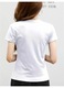 Silhouette Woman Body női póló, klasszikus szabású, 100% pamut, vékony bordázott nyakkivágással, oldalvarrással, fehér, S