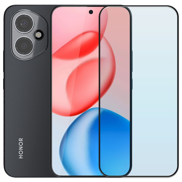 Folie din sticla securizata pentru Honor 400, HAMSTERBOX Glass Shield, Protectie completa ecran, Full face, Aplicare rapida, Case Friendly, Transparenta