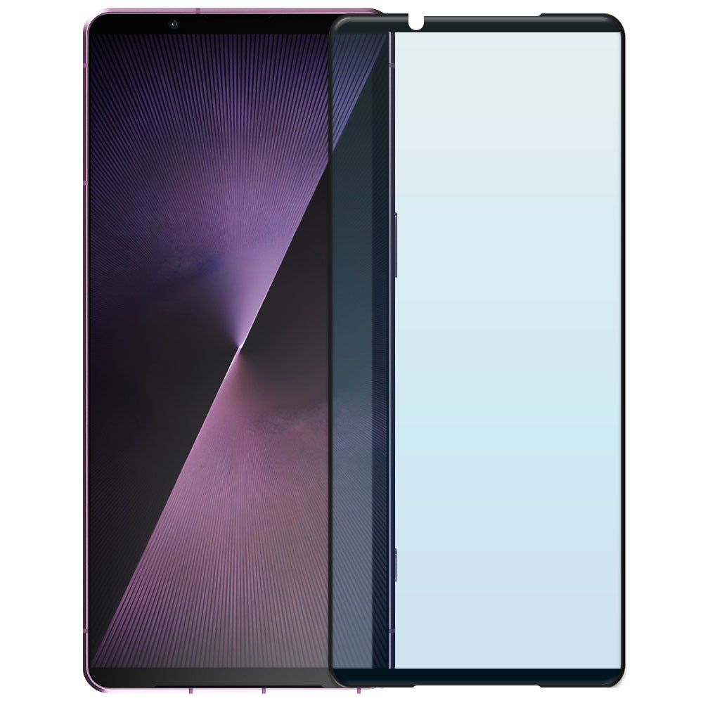 Folie din sticla securizata pentru Sony Xperia 1 VII, HAMSTERBOX Glass Shield, Protectie completa ecran, Full face, Aplicare rapida, Case Friendly, Transparenta