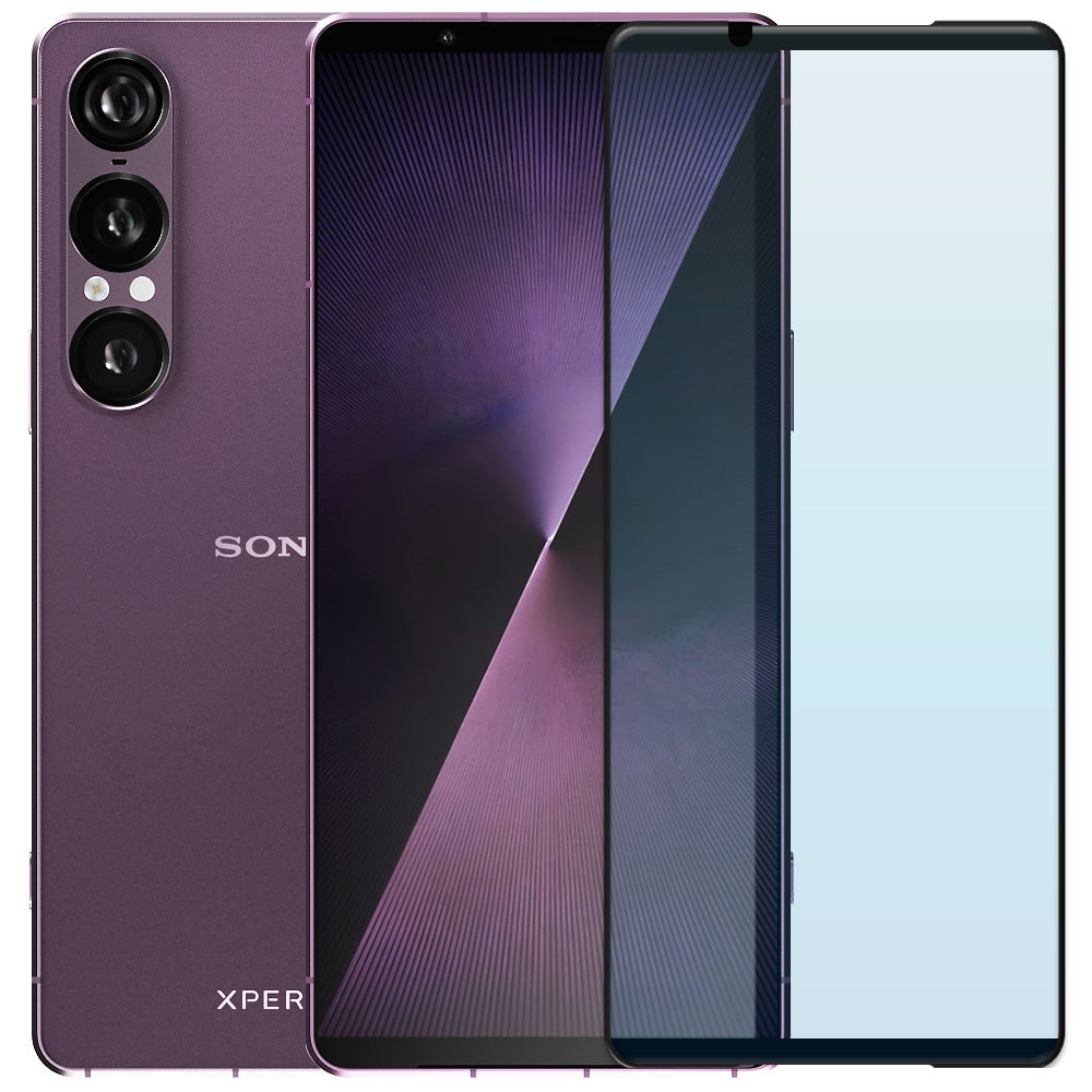 Folie din sticla securizata pentru Sony Xperia 1 VII, HAMSTERBOX Glass Shield, Protectie completa ecran, Full face, Aplicare rapida, Case Friendly, Transparenta