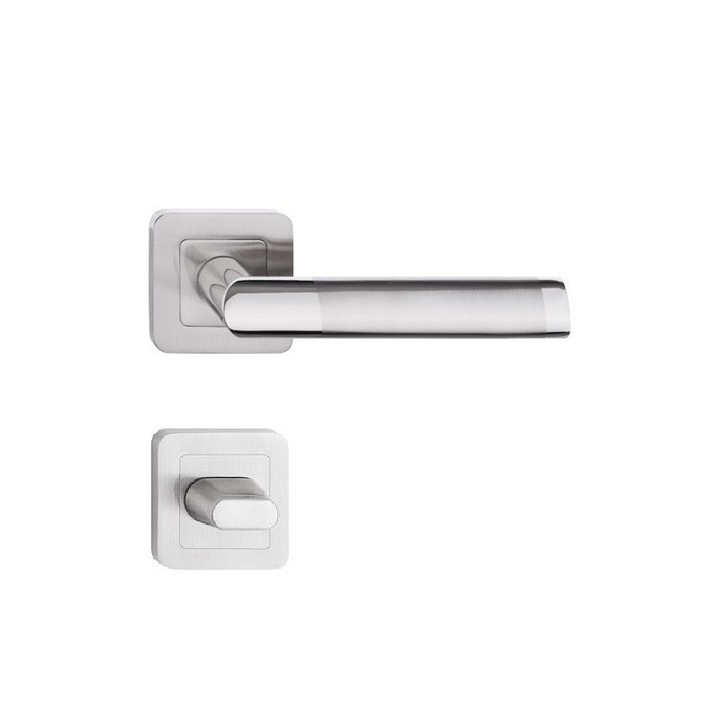 Manere usi DARO P, crom nichel, rozeta WC