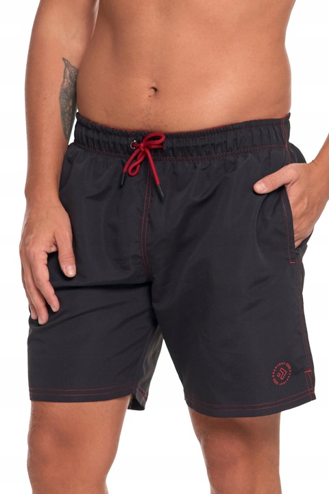 Costum de baie barbati, Moraj, cu buzunare, uscare rapida, poliamida