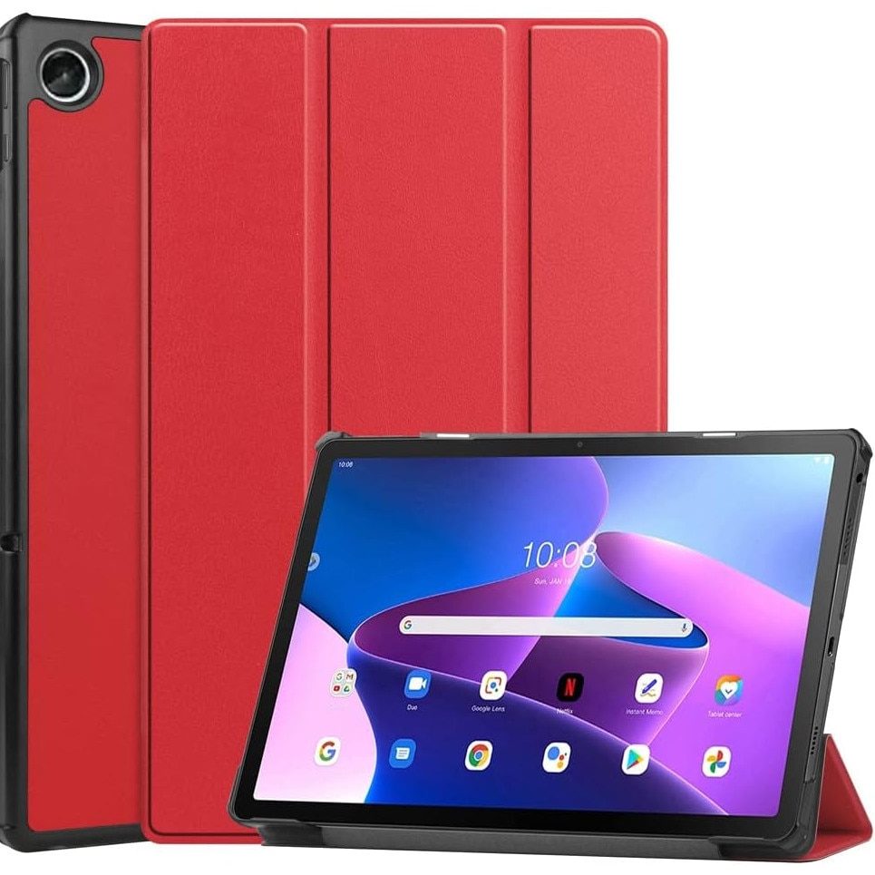 Husa Slim Sigloo, Smart Cover, Trifold, pentru Lenovo Tab Plus 2024(TB-351, 352), 11.5", Red