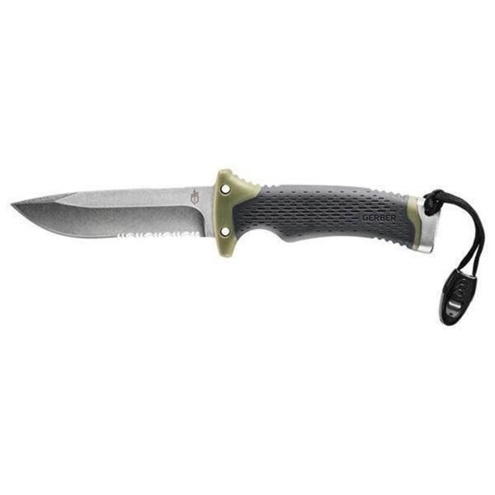 Cutit, Gerber, Inox, Maner ergonomic, 25.4 cm, Negru / Verde