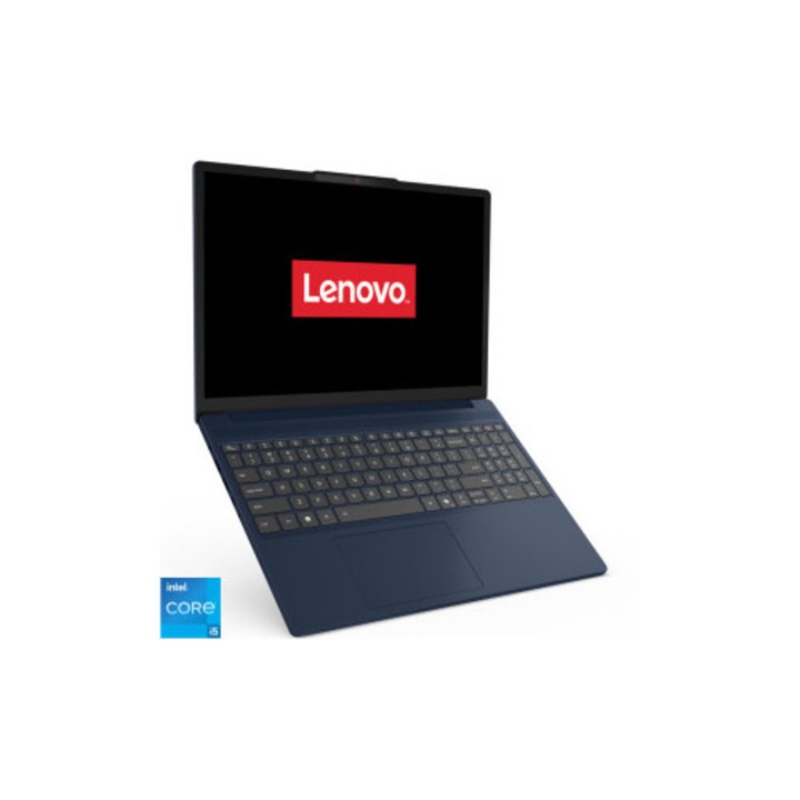 Laptop ultraportabil Lenovo IdeaPad Slim 3 15IRH10 cu procesor Intel® Core™ i5-13420H pana la 4.6GHz, 8 cores, 15.3" WUXGA, IPS, 40GB DDR5, 500 GB SSD, Intel® UHD Graphics, No OS, Cosmic Blue