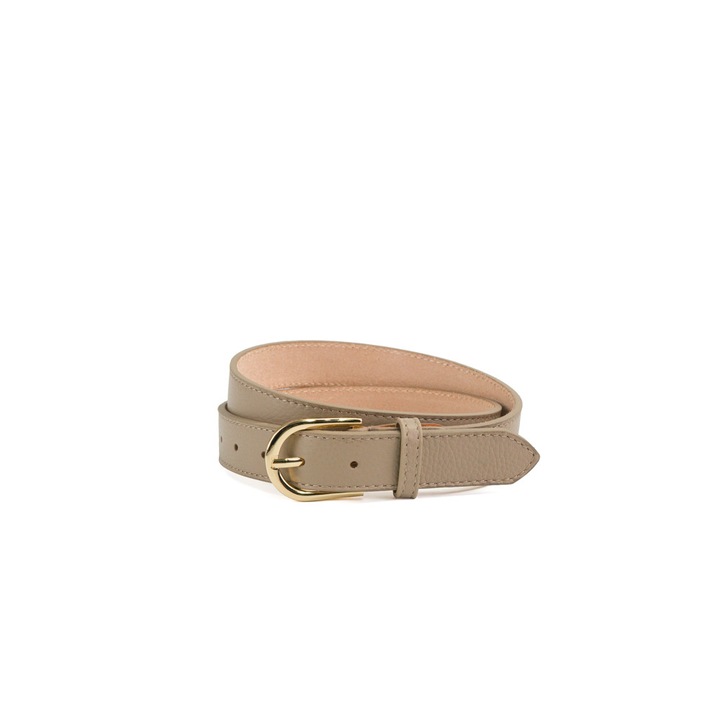 Curea Piele - Crem, 105 cm Lungime, Latime 3 cm, Curea Piele Naturala, Curele, Piele Naturala, Curea Piele