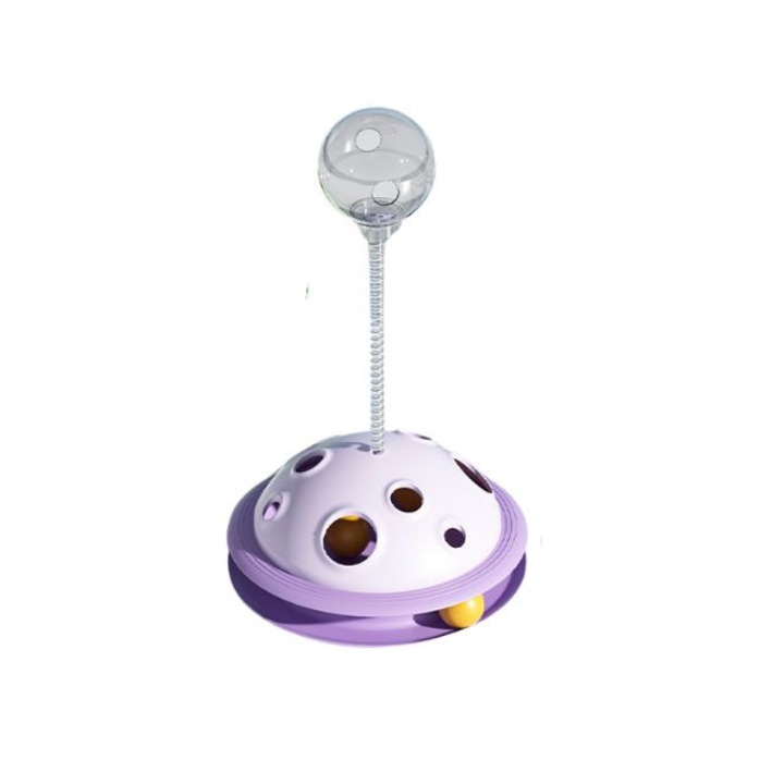 Jucarie interactiva pentru pisici, Polipropilena/Plastic, 21.5x32.5cm, violet