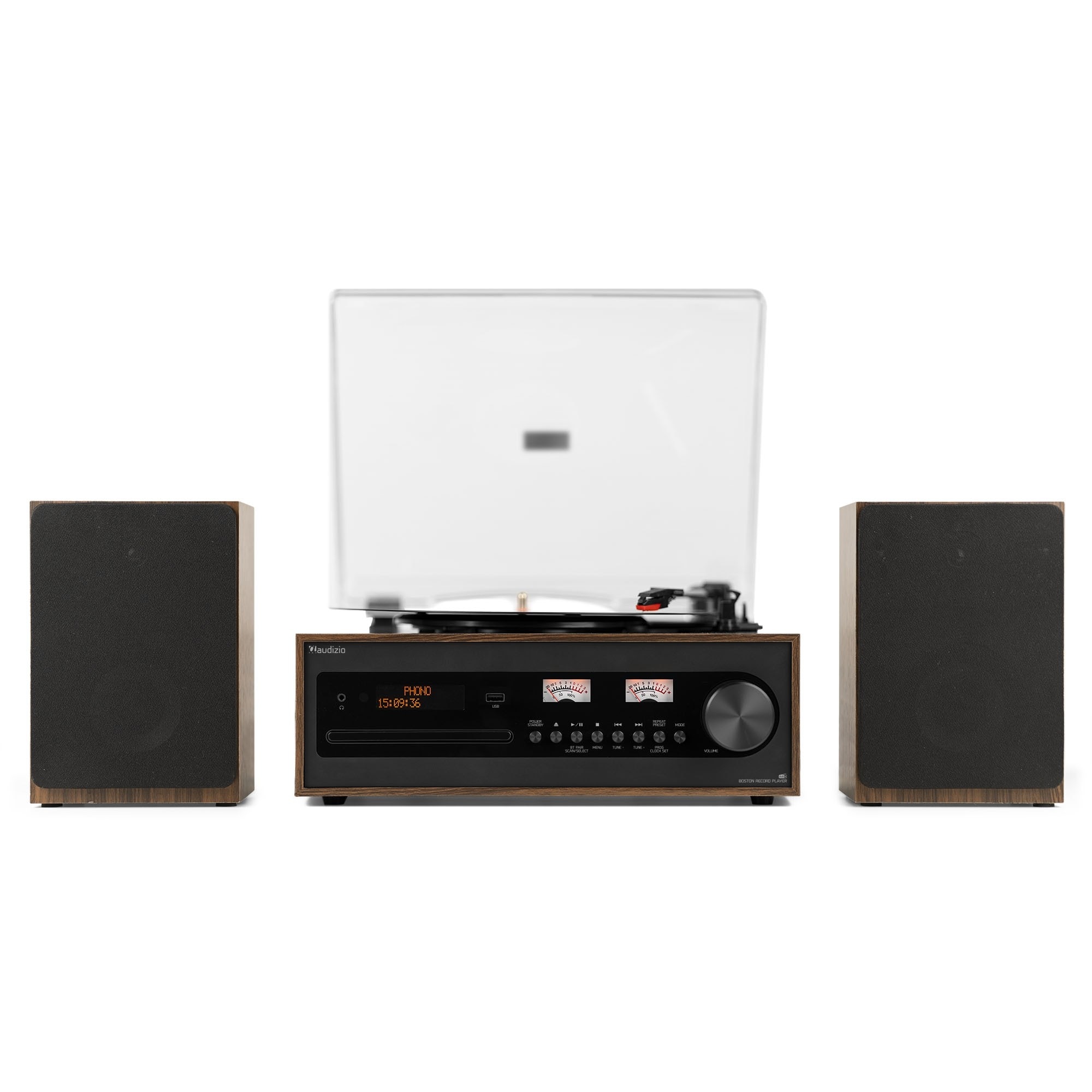 Set pick-up cu boxe, 50W, Bluetooth/USB/SD/CD/DAB+, Audizio BOSTON