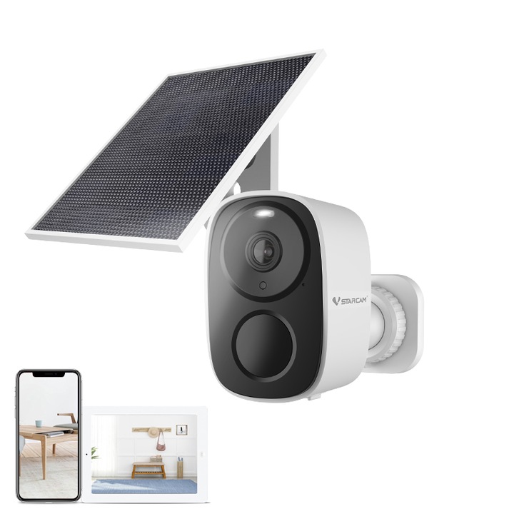 Camera De Securitate Wi-Fi 5Mp, Usogood, Vedere Nocturna Cu Infrarosu, Alarma, Urmarire Automata, Impermeabila, Neagra