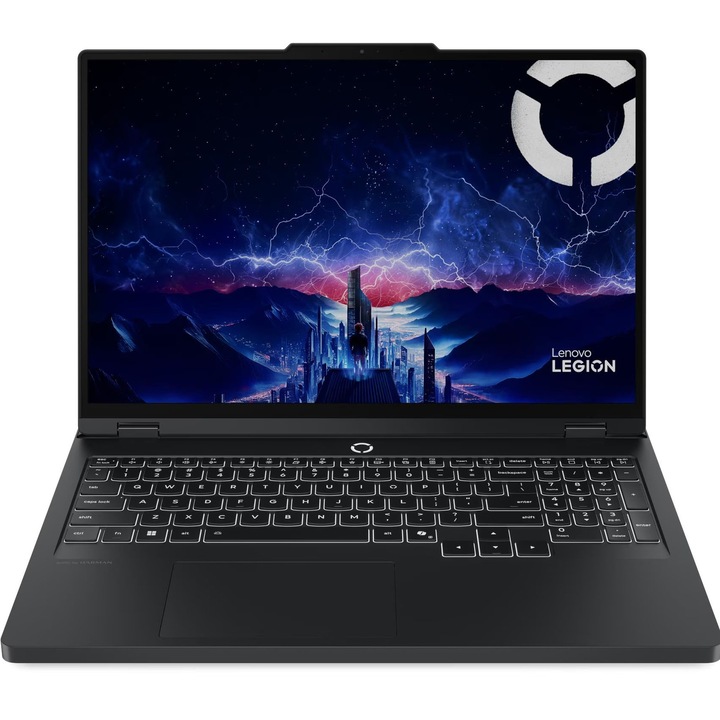 Лаптоп Lenovo Legion Pro 5 16IAX10 с Intel Core Ultra 9 275HX (2.7/5.4GHz, 36M), 32 GB, 1TB M.2 NVMe SSD, NVIDIA RTX 5070 Ti 12GB GDDR7 DLSS 4, Free DOS, Черен