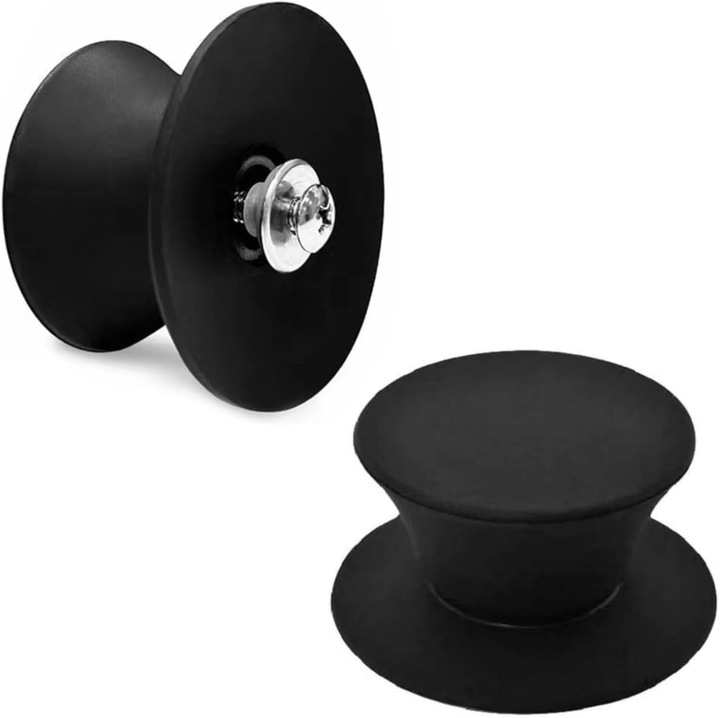 Set 2 manere capac oala, silicon, rezistente la caldura, universal, 5mm