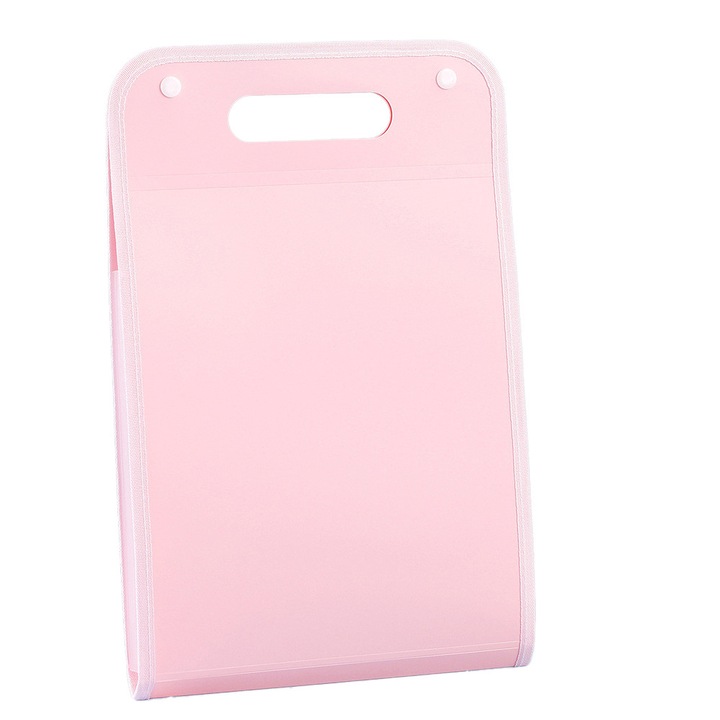 Вертикална чанта тип „акордеон“ А4 с щипка | 13 дебели отделения | Полупрозрачна папка за документи от полипропилен | Преносима папка с дръжка | Идеална за студенти, тестови листове и организация на документи