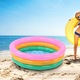 Piscina moale gonflabila pentru copii, 3 inele colorate, dimensiuni variate, multicolor
