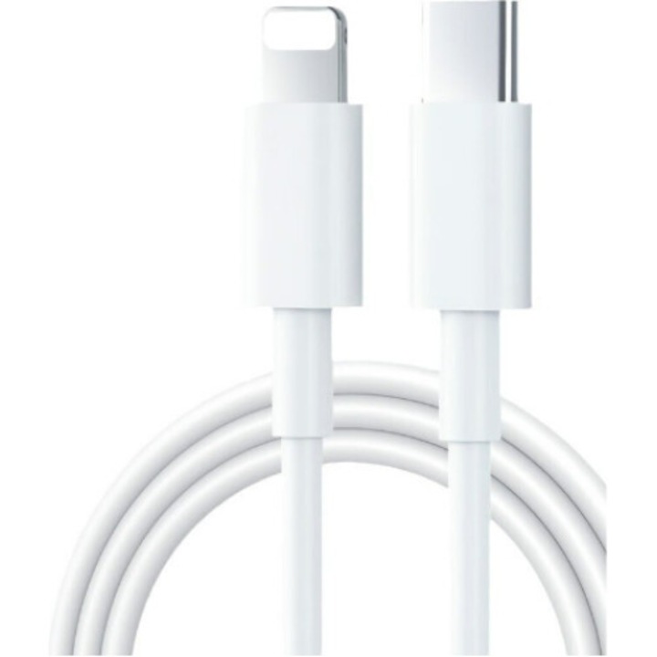 Apple Lightning gyorstöltő adatkábel, PD - Lightning, fehér, 1 m