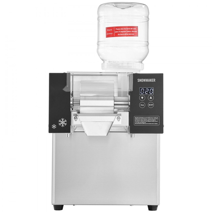 Masina de fulgi de gheata, pentru inghetata si sucuri, 700W, capacitate 170kg/24H, otel inoxidabil