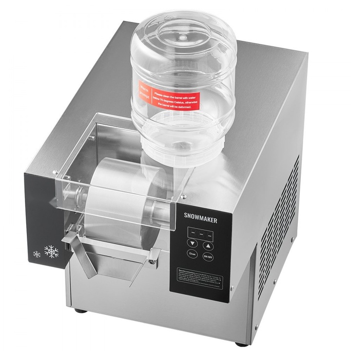 Masina de fulgi de gheata, pentru inghetata si sucuri, 360W, capacitate 80kg/24H, otel inoxidabil