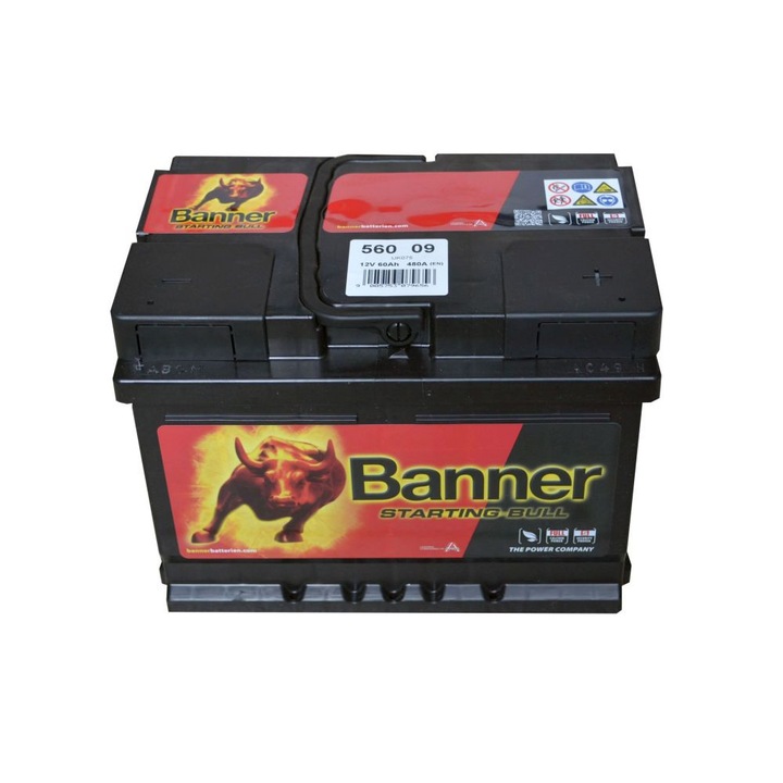 Акумулатор BANNER Starting Bull 12V/60Ah 480A (EN) R+