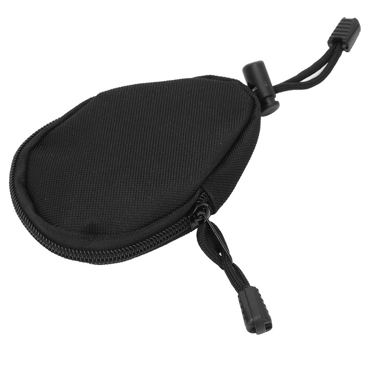 Buzunar pentru monede, material Oxford, negru, 13x8cm, set 1 buc.