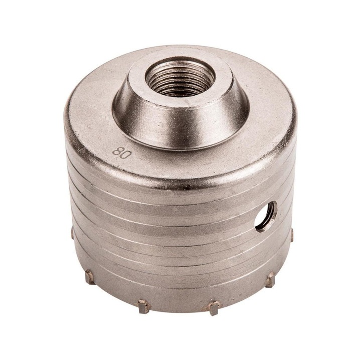 Carota pentru beton, Verto, 80 mm, Argintiu