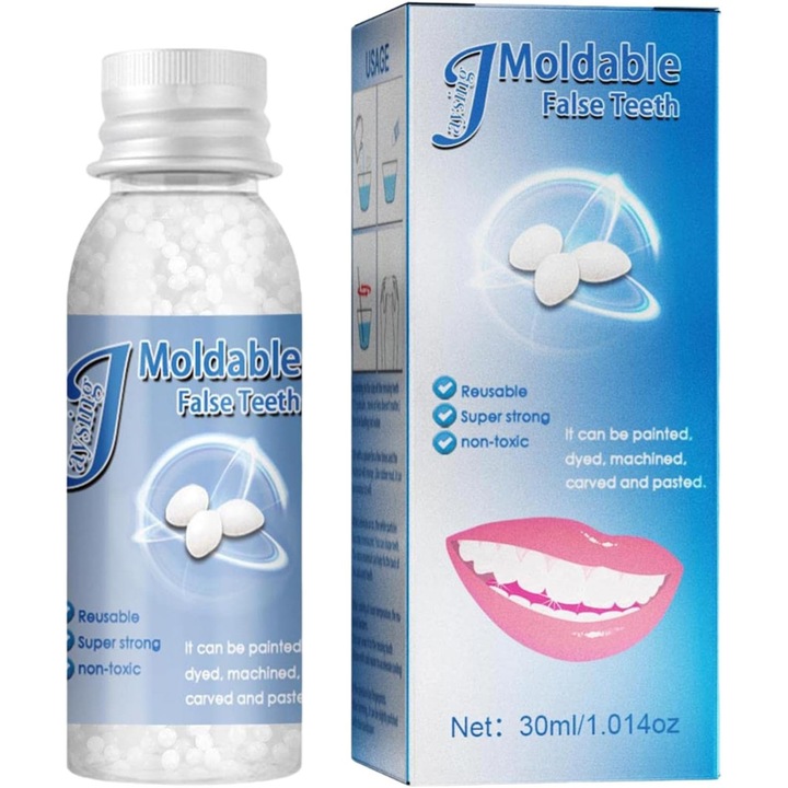 Kit Reparare Dinti Temporara AYSTOAYS®, Rasina de Calitate, Material Moldabil, Multifunctional, non-toxic, pentru dinti, 30ml