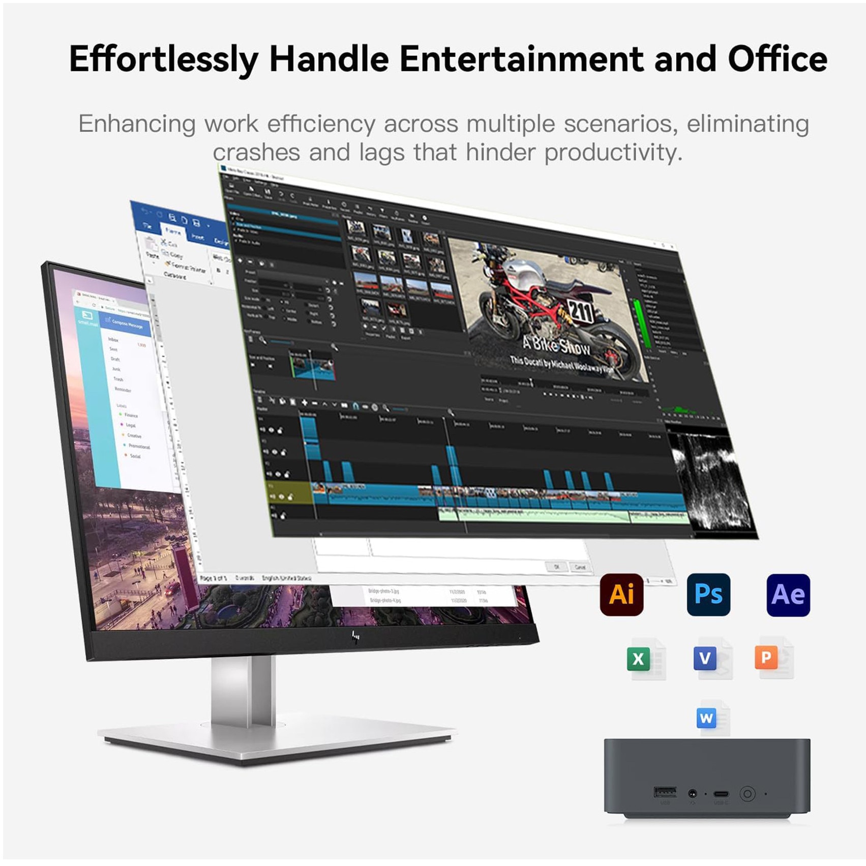 Mini számítógép, Beelink EQR5 Windows 11 16 GB - 512 GB - 5650U