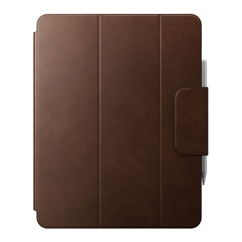 Husa din piele naturala Nomad Leather Folio compatibila cu iPad Pro 13 inch 2024 Brown
