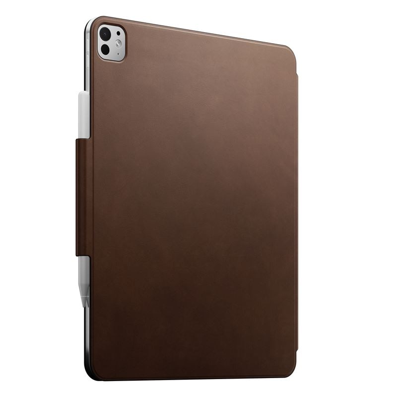 Husa din piele naturala Nomad Leather Folio compatibila cu iPad Pro 13 inch 2024 Brown
