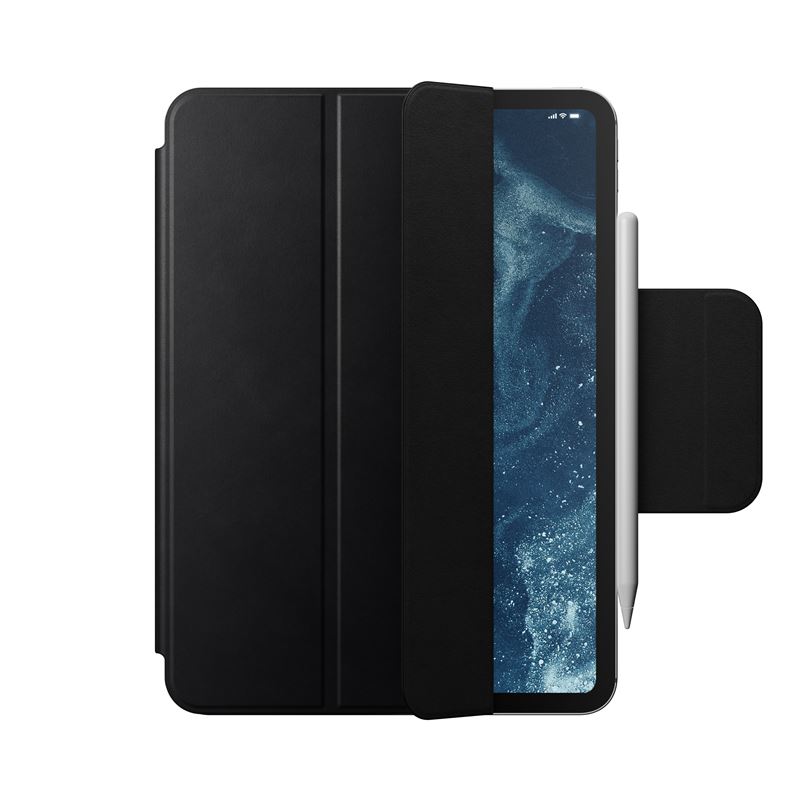 Husa din piele naturala Nomad Leather Folio compatibila cu iPad Pro 11 inch 2024 Black