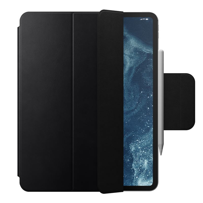 Husa din piele naturala Nomad Leather Folio compatibila cu iPad Pro 13 inch 2024 Black