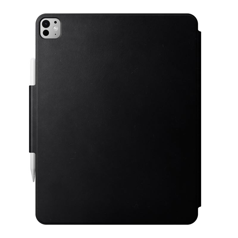 Husa din piele naturala Nomad Leather Folio compatibila cu iPad Pro 13 inch 2024 Black