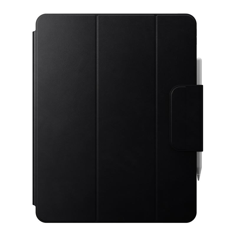 Husa din piele naturala Nomad Leather Folio compatibila cu iPad Pro 13 inch 2024 Black