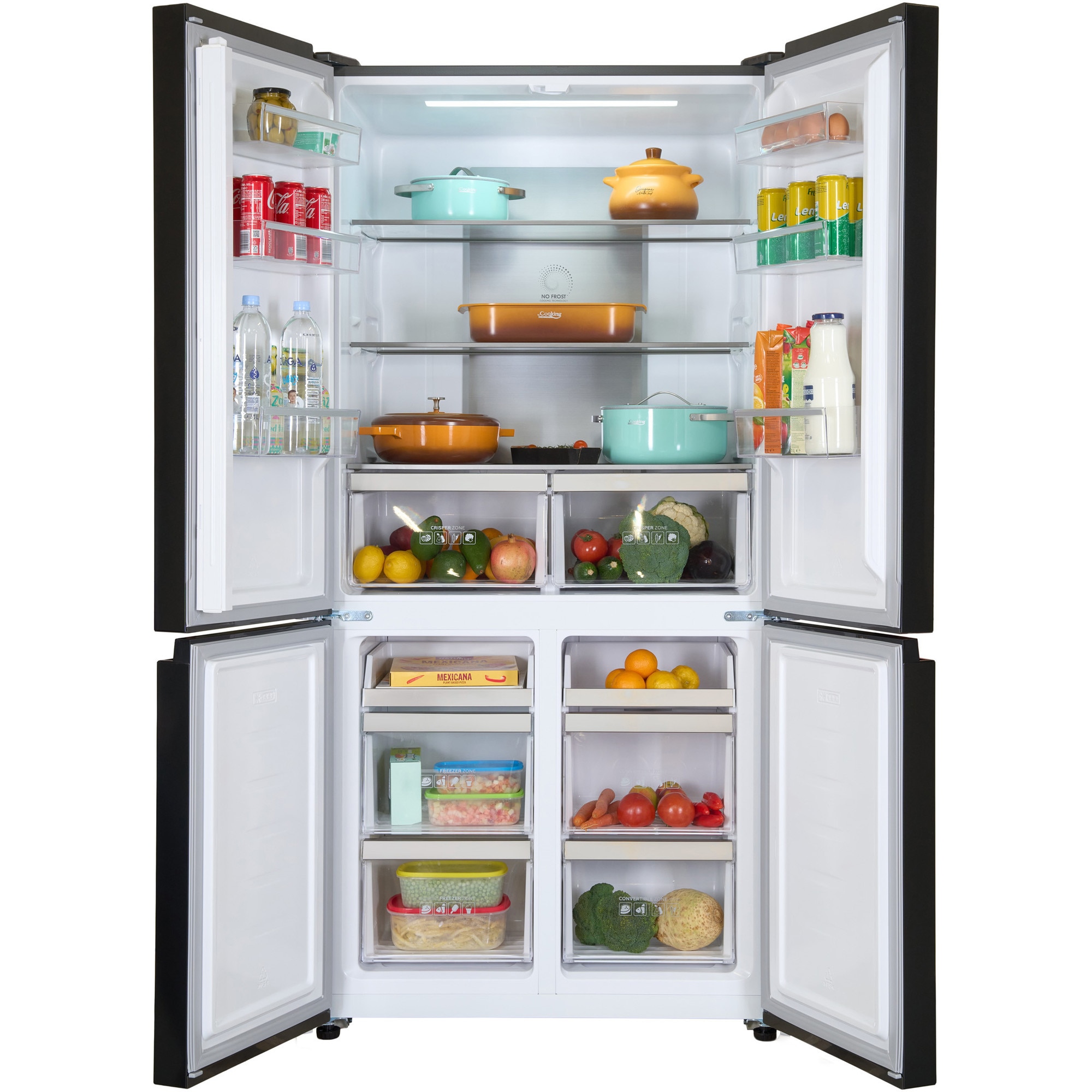 Side by side multidoor Heinner HSBS-HM600MDNFDXE++, 600 l, No