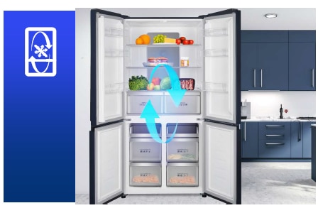 Side by side multidoor Heinner HSBS-HM600MDNFDXE++, 600 l, No