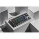 Tastatura mecanica wired Keychron C3 PRO 8K, switch-uri mecanice red, tenkeyless layout, QMK/VIA suport, cablu type-A to type-C, negru