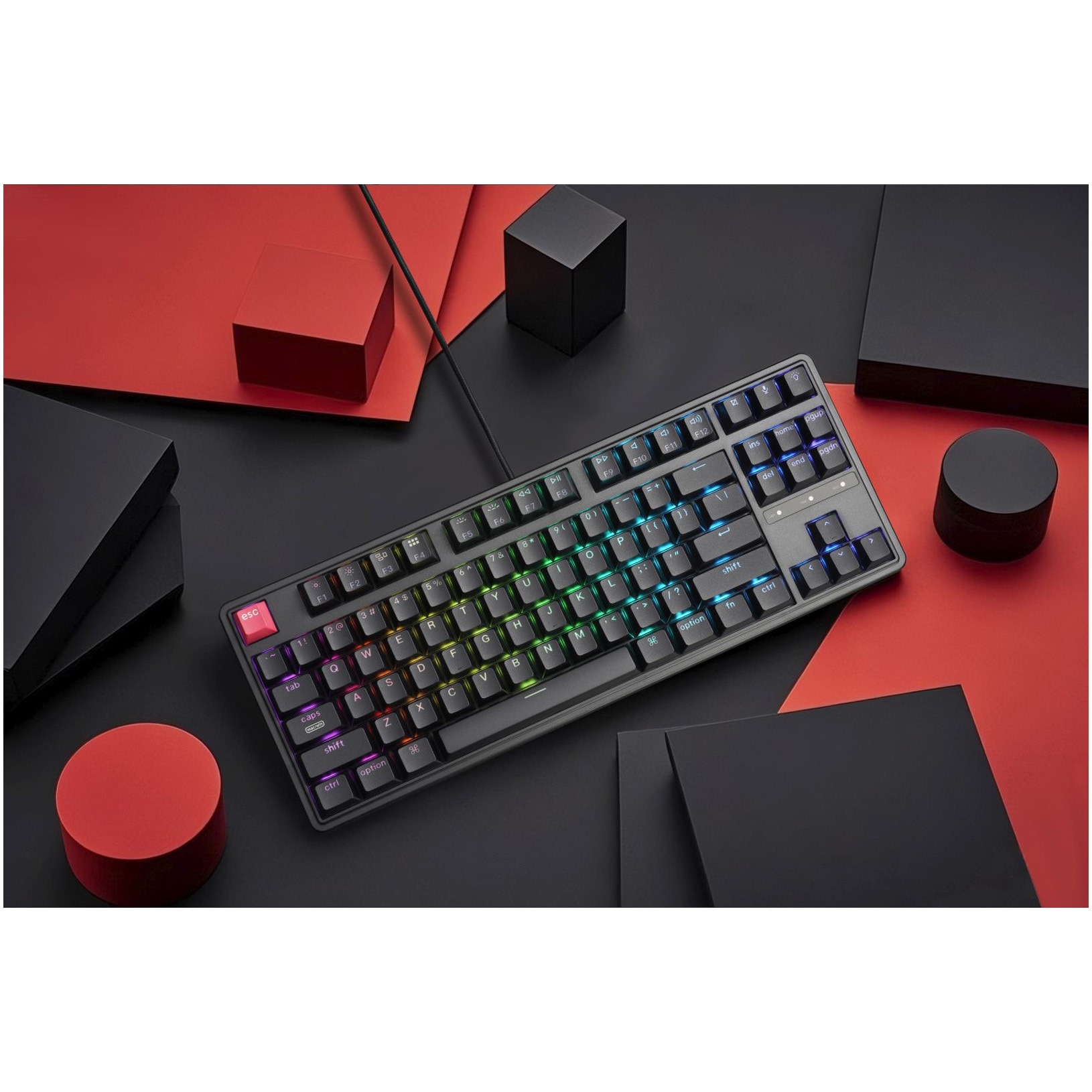 Tastatura mecanica wired Keychron C3 PRO 8K, switch-uri mecanice