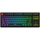 Tastatura mecanica wired Keychron C3 PRO 8K, switch-uri mecanice red, tenkeyless layout, QMK/VIA suport, cablu type-A to type-C, negru