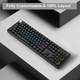 Безжична механична клавиатура Keychron K10 HE, 2.4GHz/Bluetooth, Механични превключватели, RGB осветление, Двойни PBT клавиши, Стандартна версия, Черен